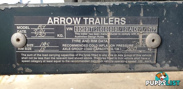 2001 Arrow Trailers Camper Trailer