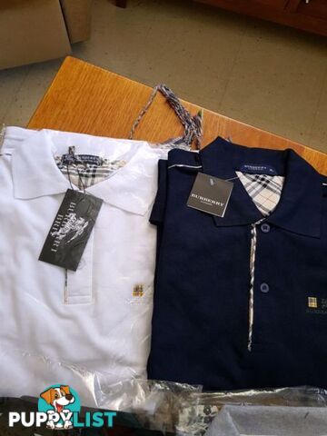 Burbery tisorts navy and white size L