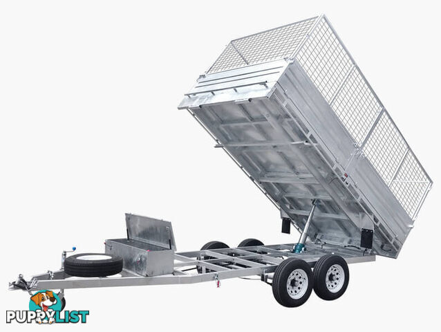 12Ã7 Flat Top Hydraulic Tipper Trailer 