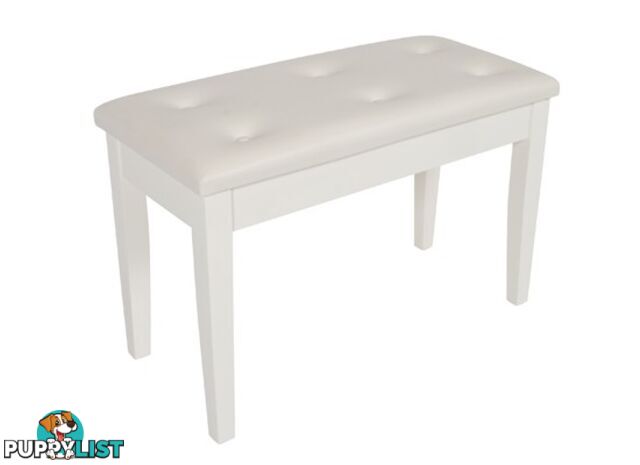 Piano Bench / ~ Polished White Piano stool