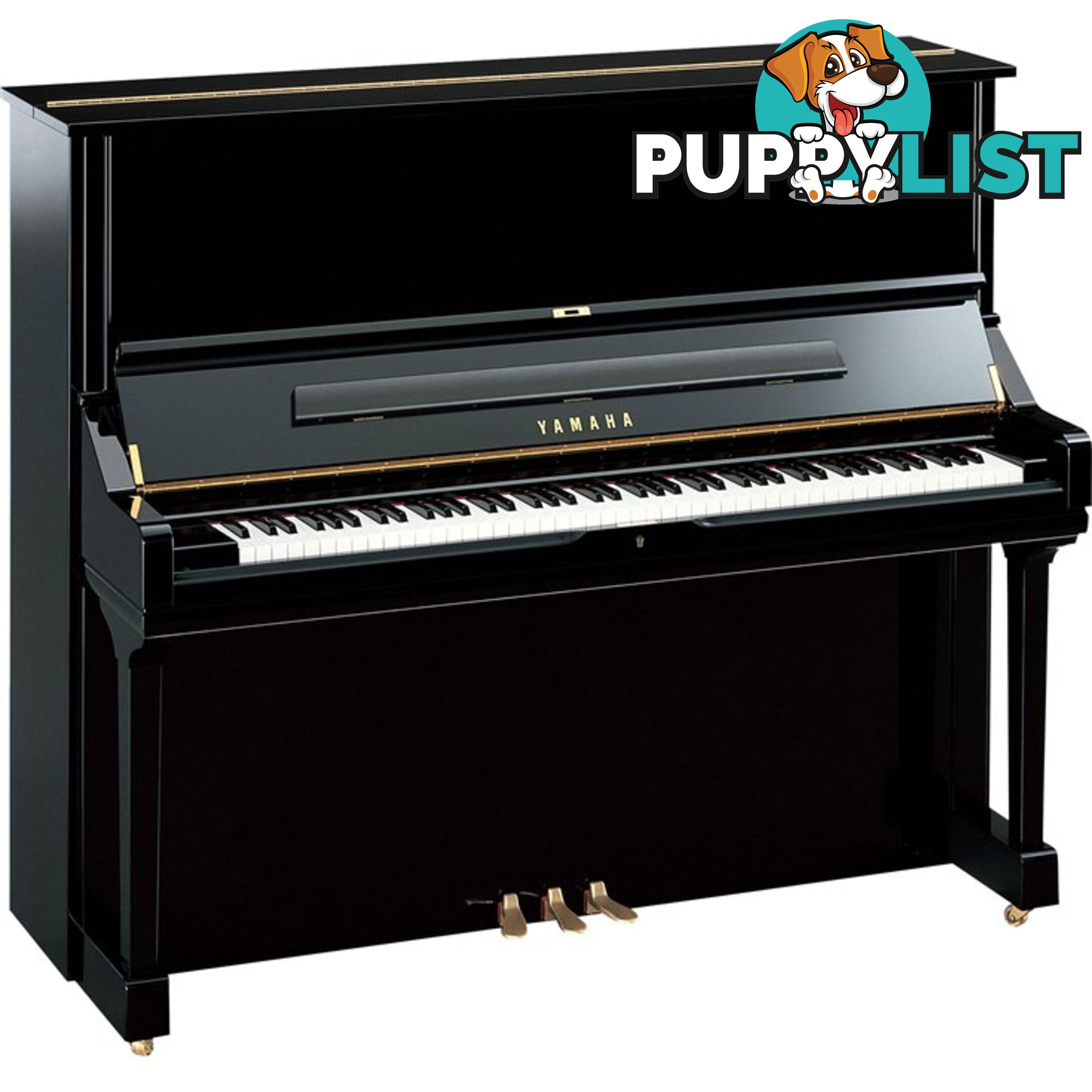 Yamaha U3PEQ Acoustic Upright Piano Polished Ebony