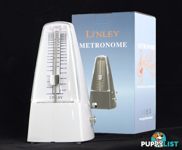 Linley Metronome Plastic with Bell Gloss White