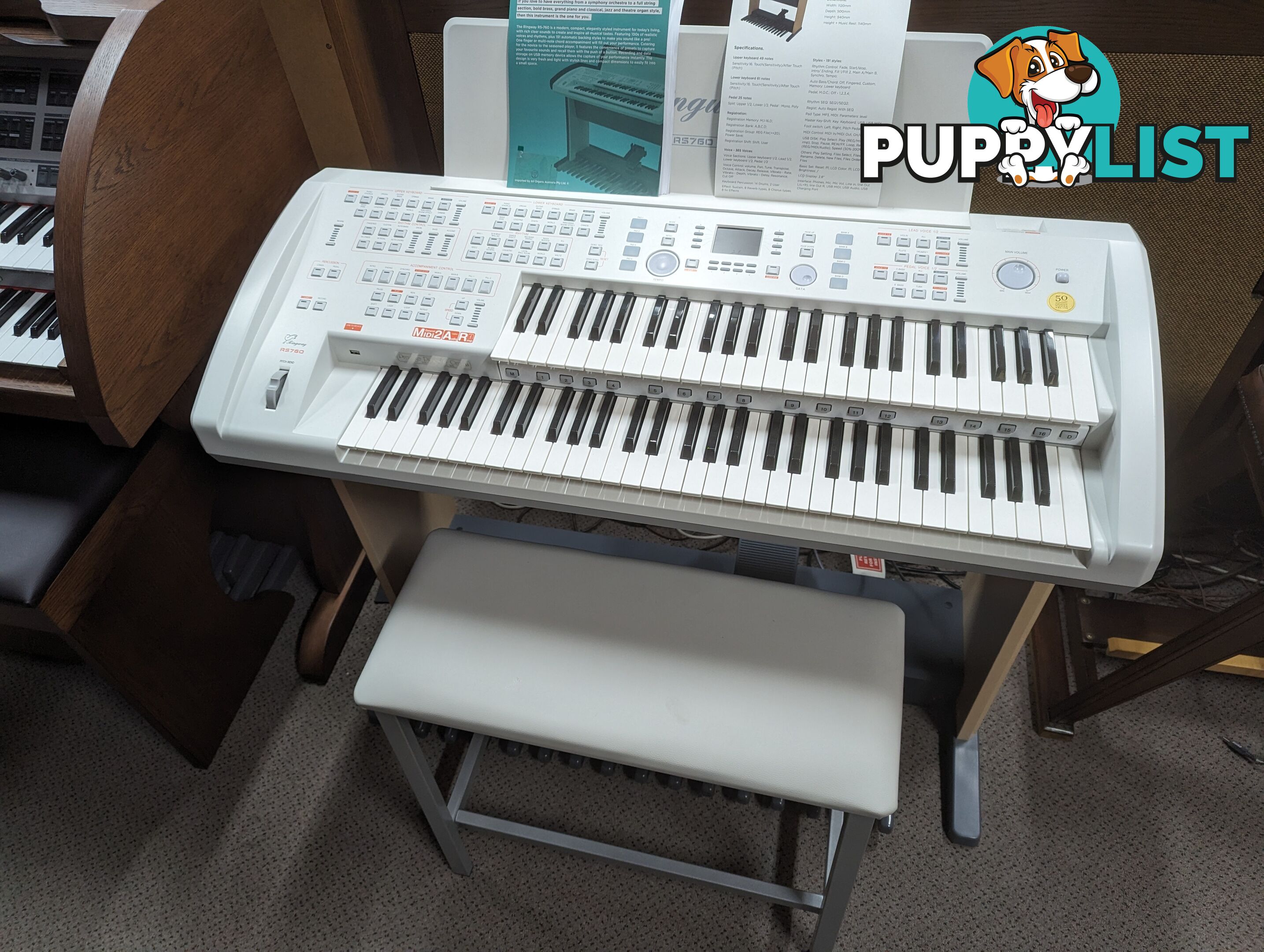 Ringway Electronic Organ RS-760