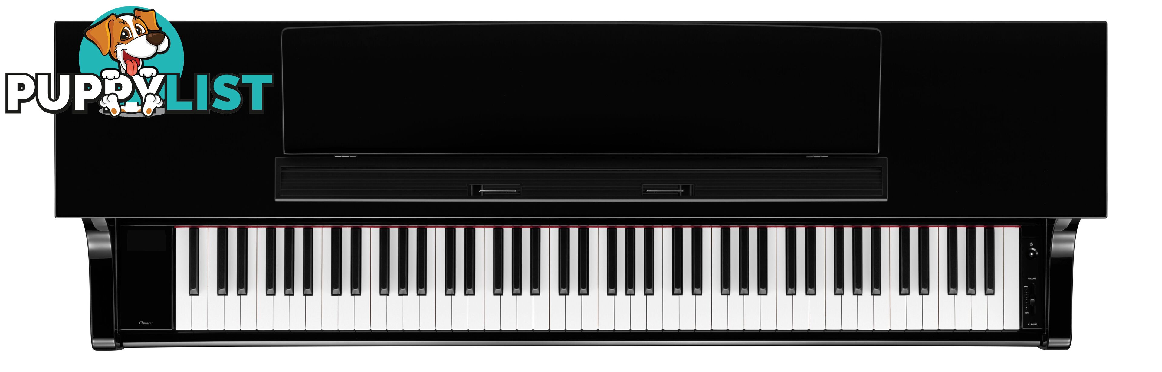 Yamaha ClavinovaDigital Piano - CLP875 Black Matt with Matching Bench