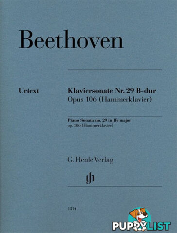 Beethoven - Piano Sonata no. 29 B flat major op. 106 (Hammerklavier)