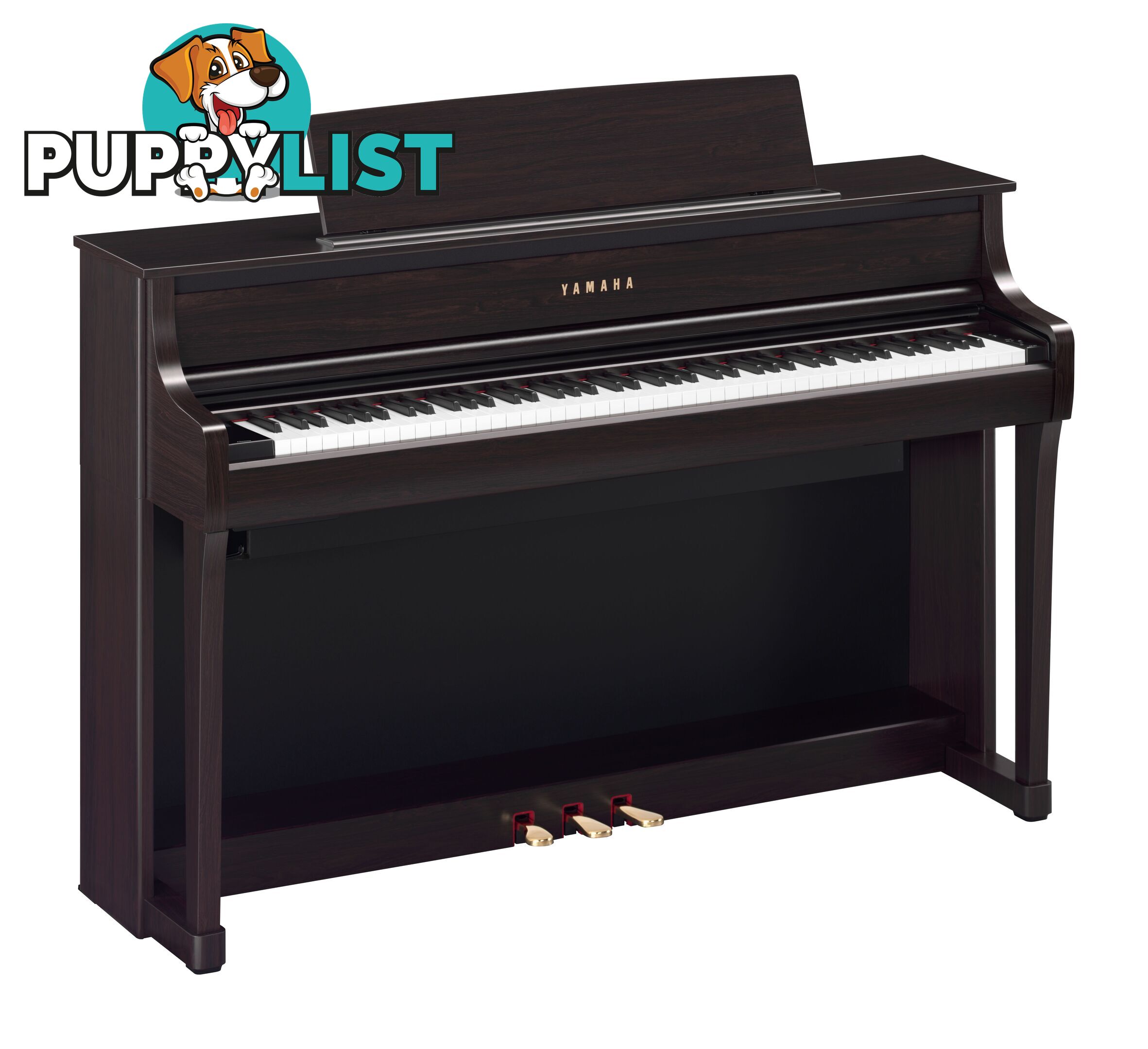 Yamaha Clavinova Digital Piano - CLP875 Dark Rosewood with Matching Bench