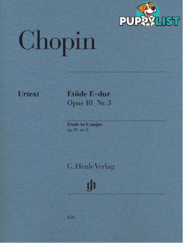 Chopin Etude E major op. 10 no. 3 piano