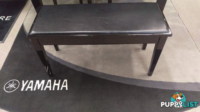 Yamaha No7PE Duet Piano Bench With Storage Polished Ebony (Black)