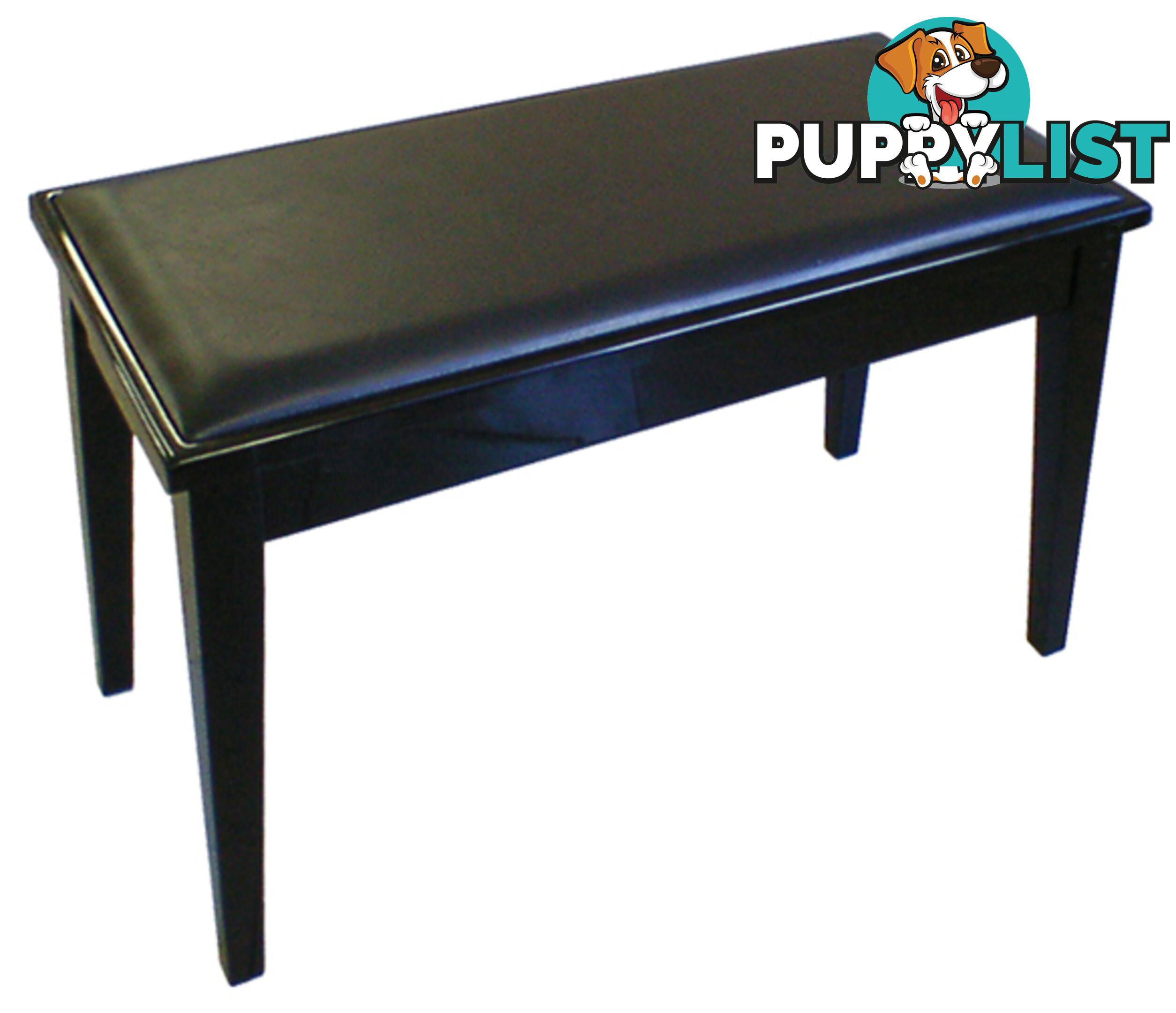 Yamaha No7PE Duet Piano Bench With Storage Polished Ebony (Black)