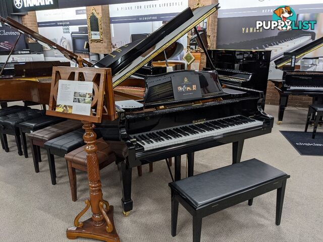 186cm Samick Grand Piano Ebony Polished NSG186