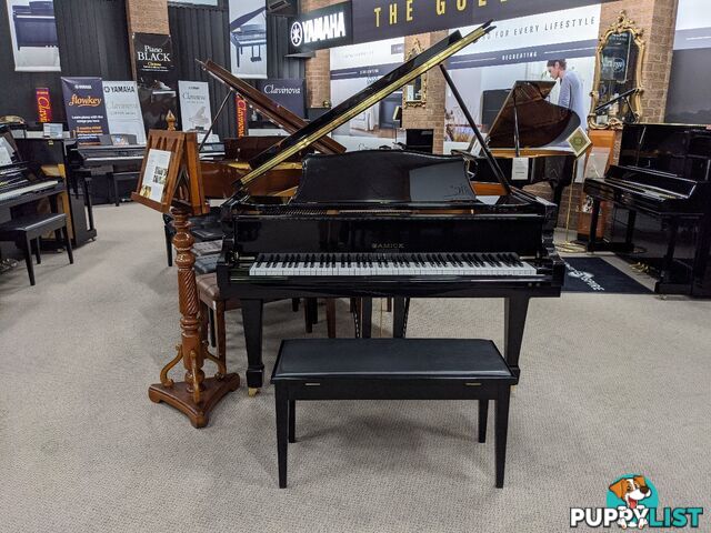 186cm Samick Grand Piano Ebony Polished NSG186