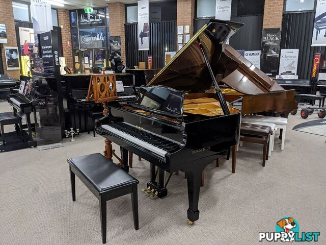 186cm Samick Grand Piano Ebony Polished NSG186