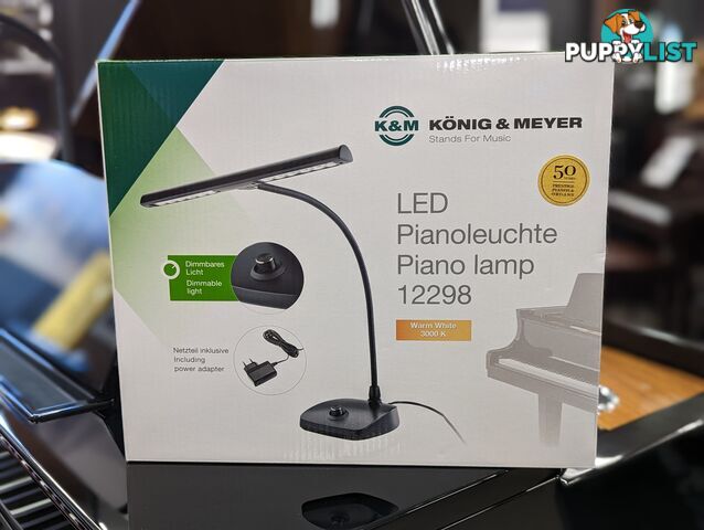 LED Piano Lamp / Light by Konig & Meyer in Black