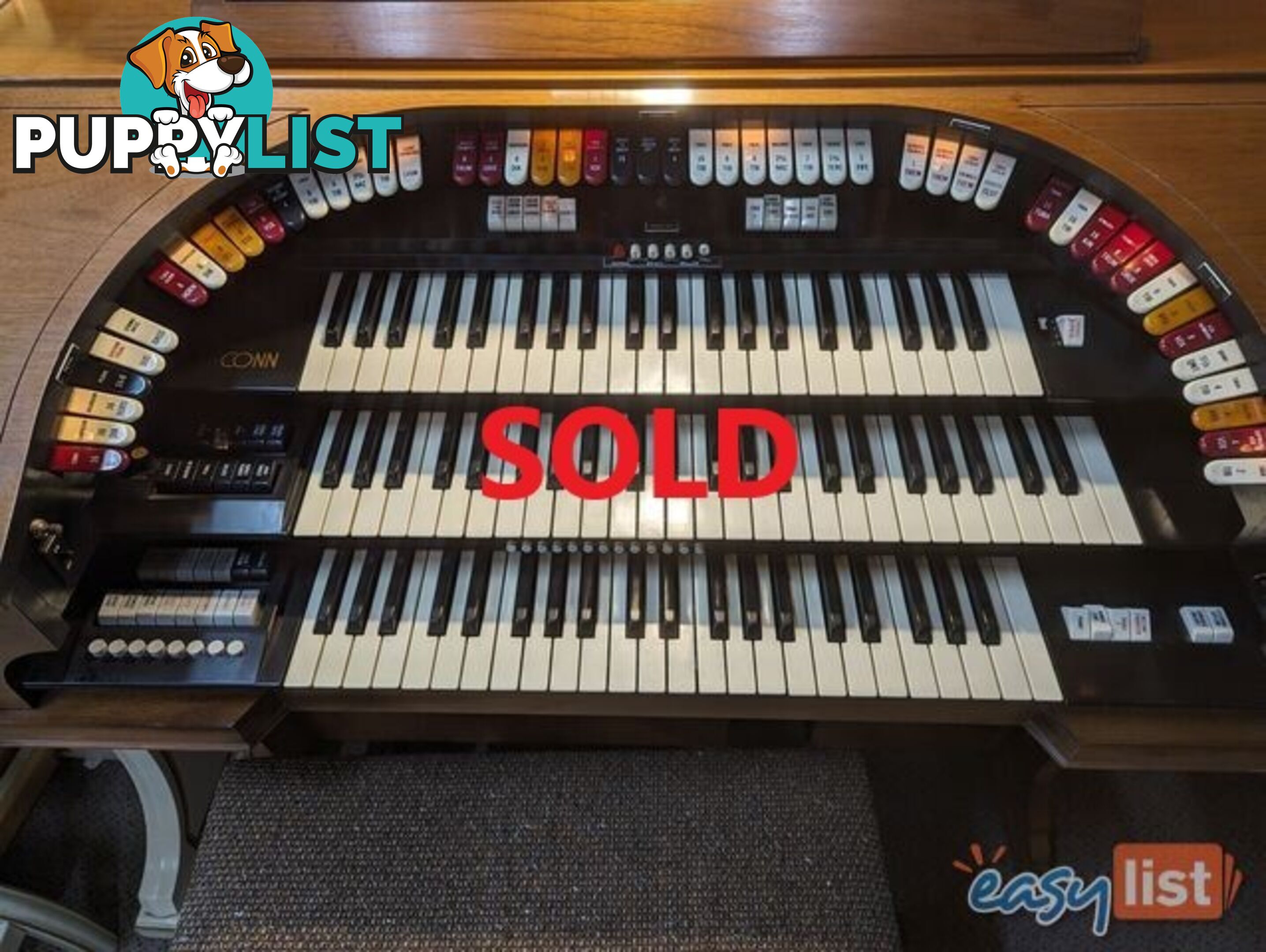 CONN 3 Manual Organ 580 Series I THEATRETTE