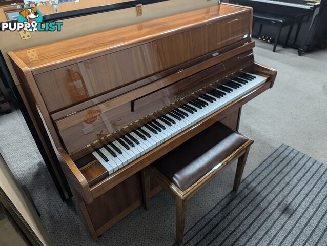 Zimmermann Upright Piano 108 cm Light Walnut Polished