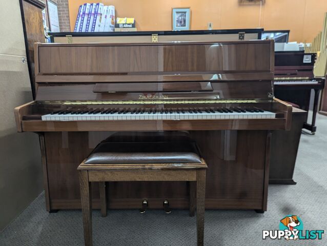 Zimmermann Upright Piano 108 cm Light Walnut Polished