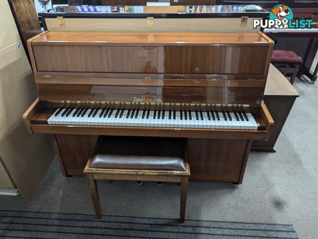 Zimmermann Upright Piano 108 cm Light Walnut Polished