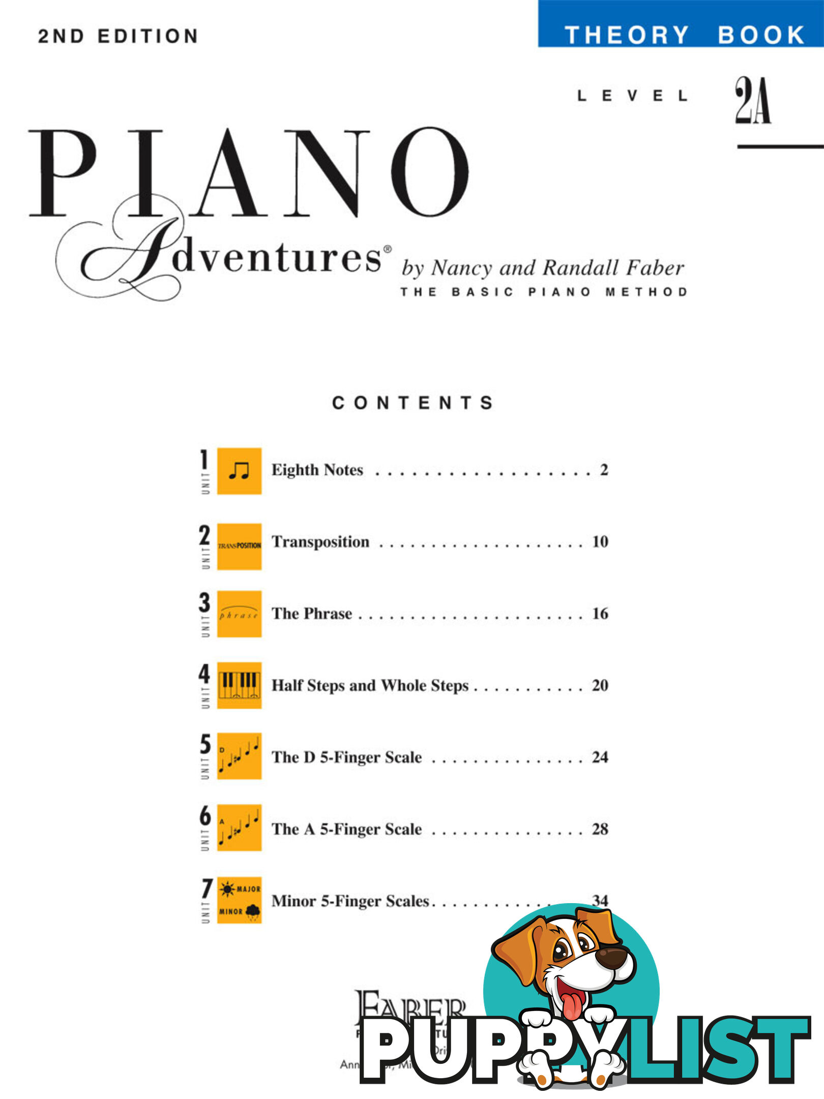 Piano Adventures Level 2A - Theory Book