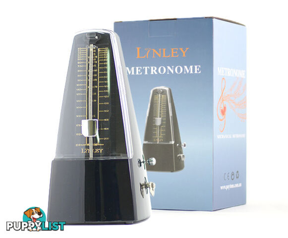 Linley Metronome Plastic with Bell Gloss Black