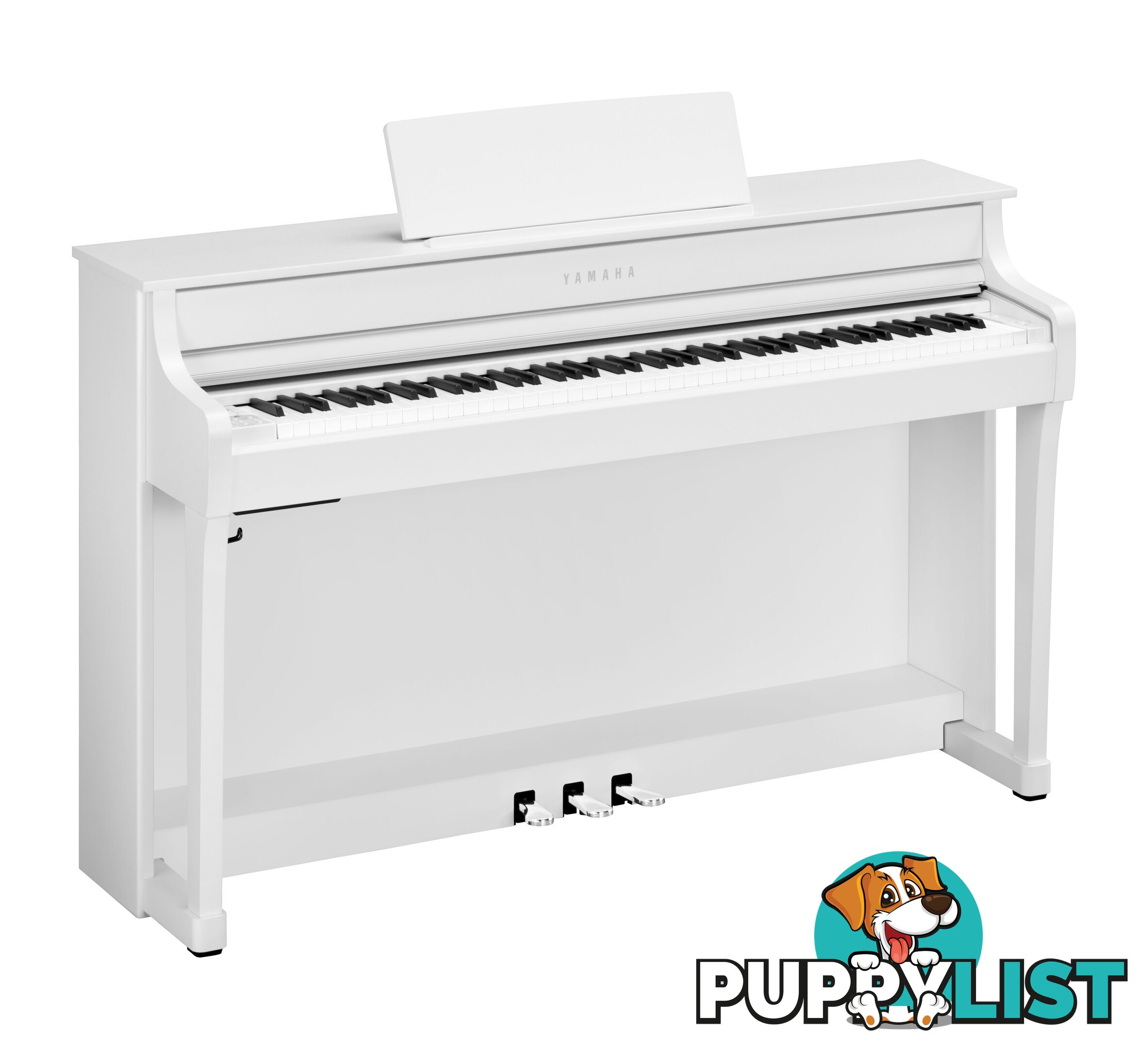 Yamaha Clavinova Digital Piano - CLP835 WH- White Matt with Matching Bench