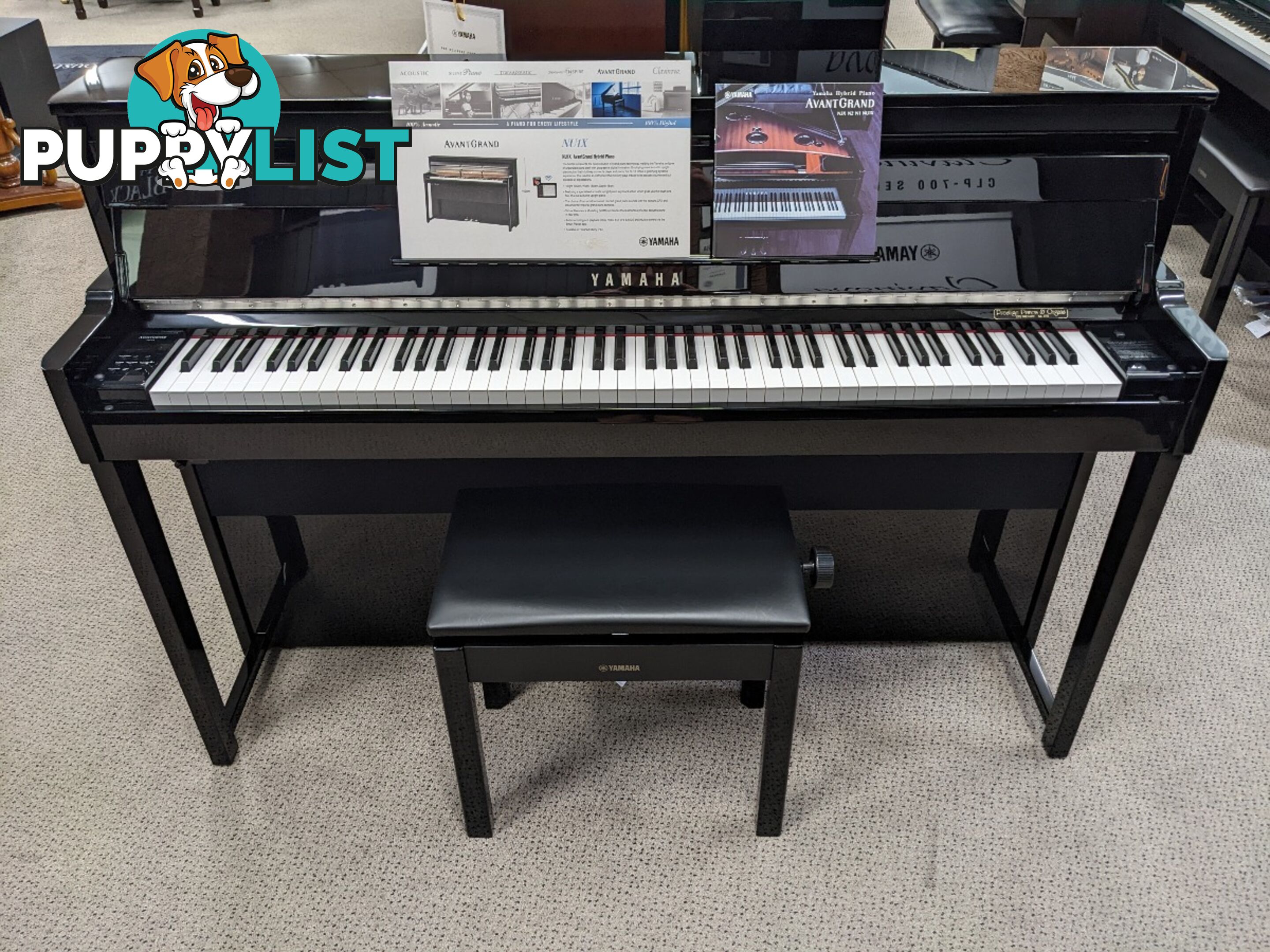 Yamaha AvantGrand Upright Hybrid Piano  NU1X