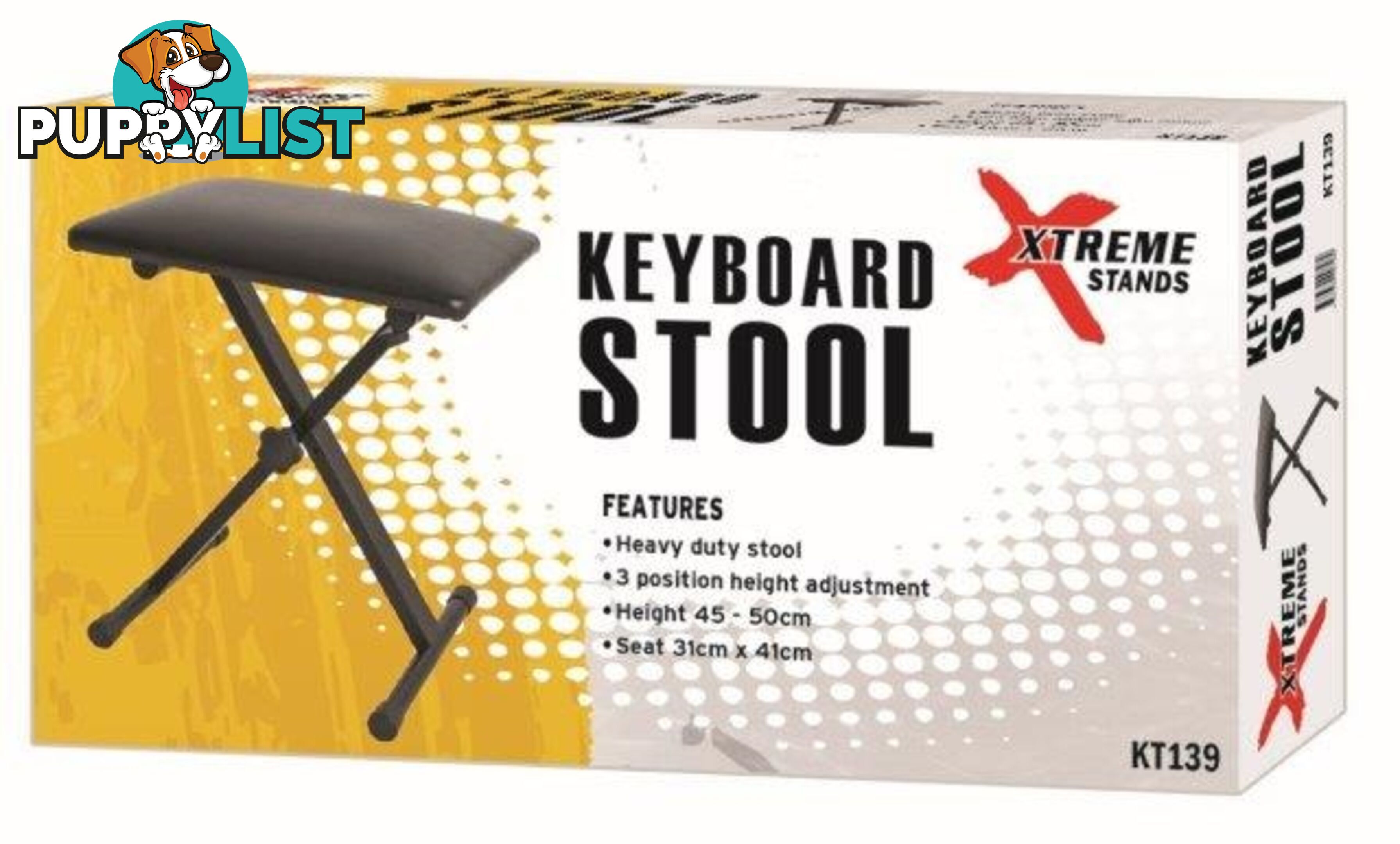  KT139 Single Braced Keyboard Stool (AMS)