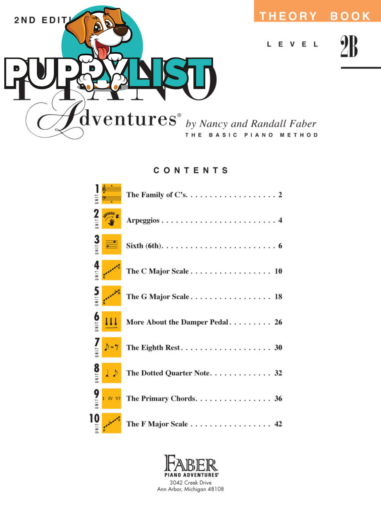 Piano Adventures Level 2B - Theory Book