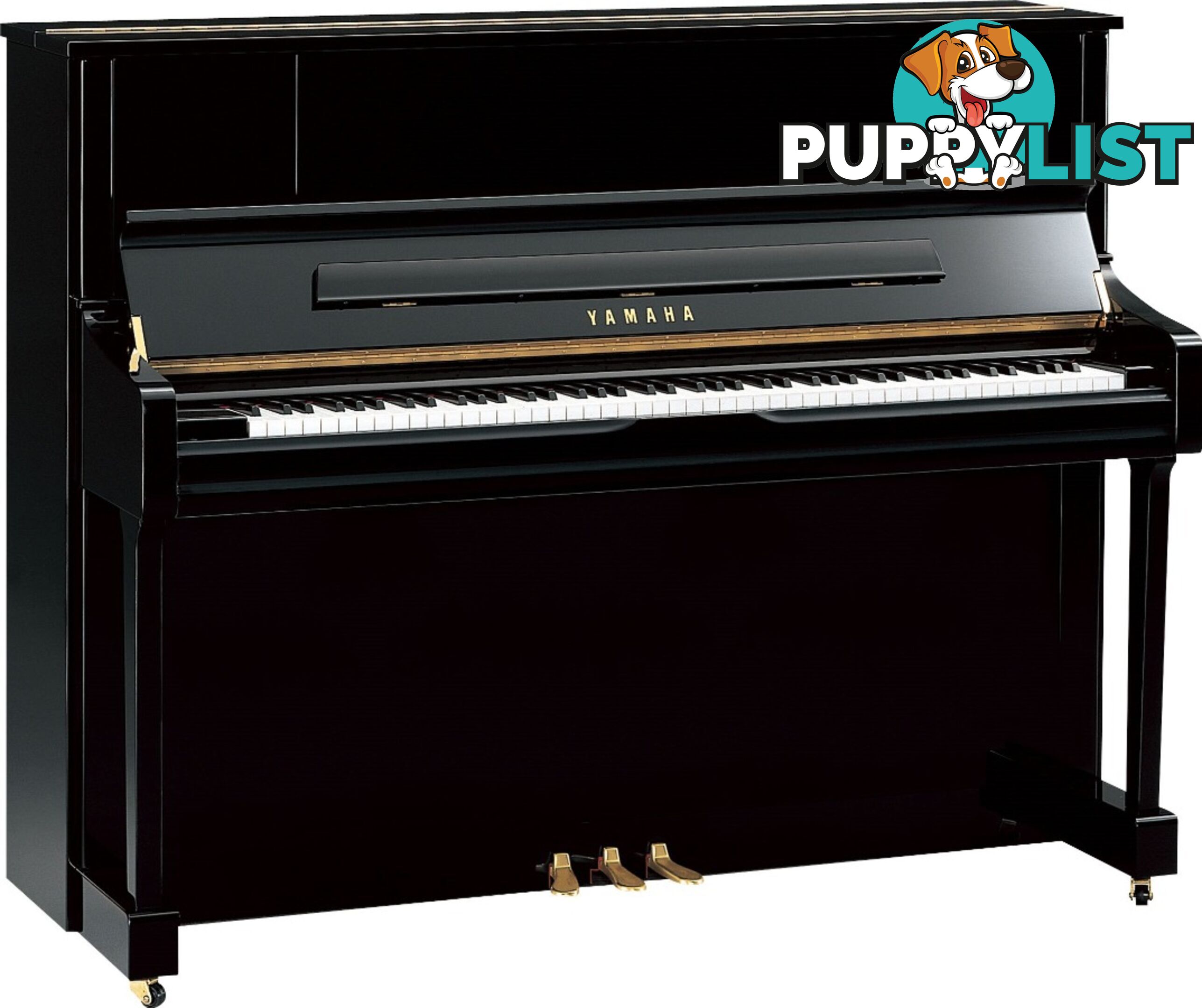 Yamaha U1 PEQ Acoustic Upright Piano Polished Ebony