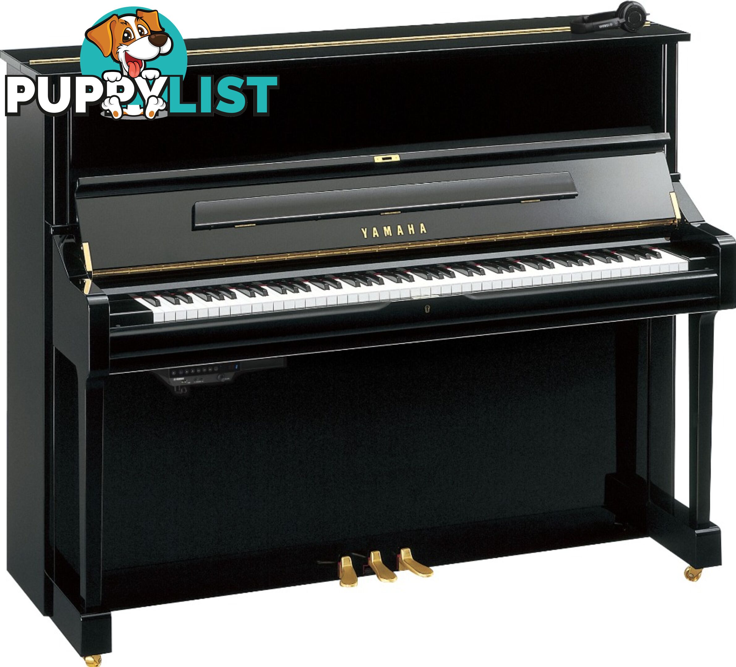 Yamaha U1 PEQ Acoustic Upright Piano Polished Ebony