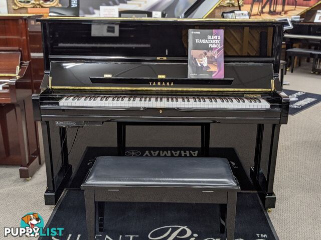 Yamaha U1 PEQ Acoustic Upright Piano Polished Ebony