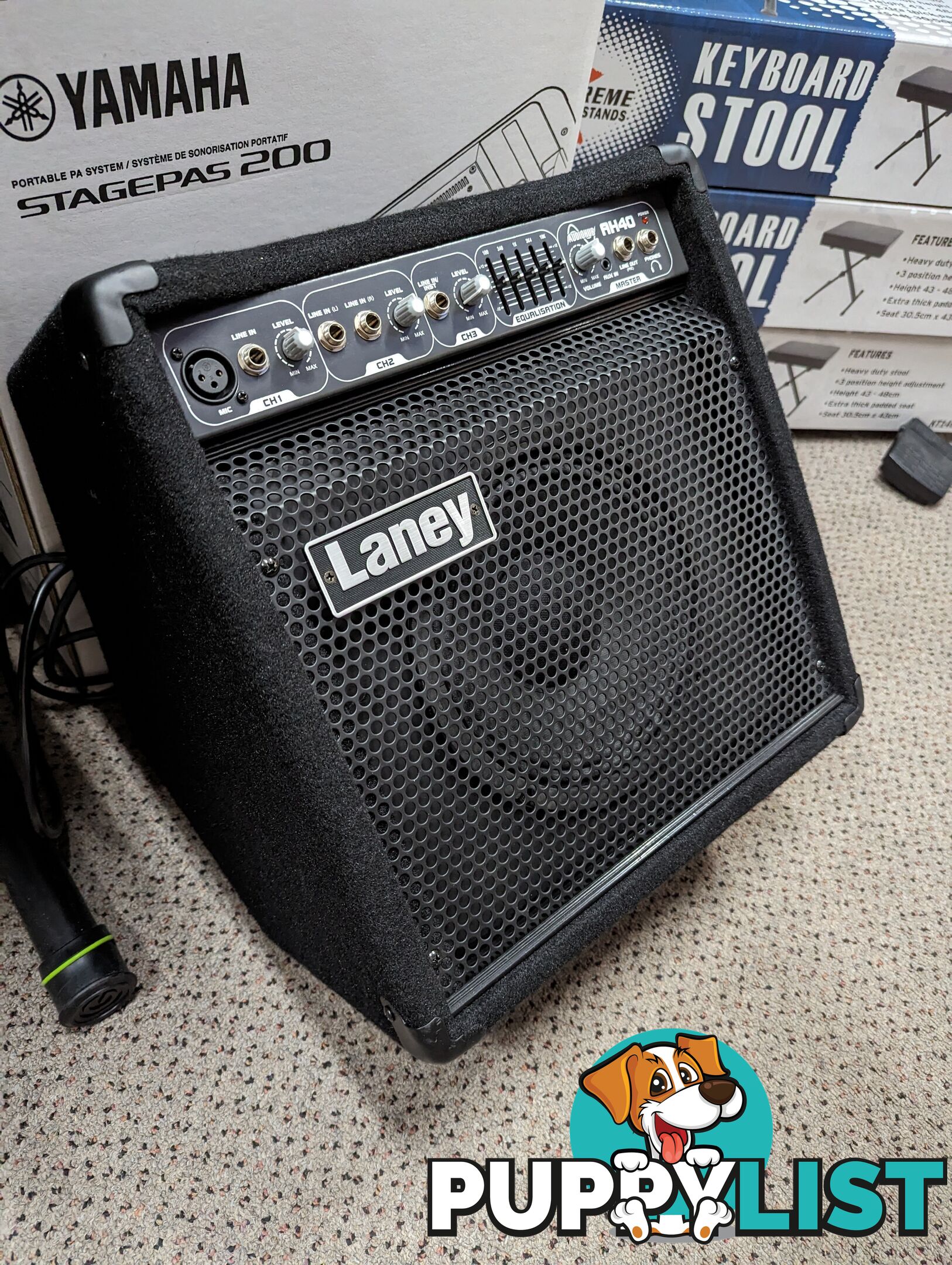 LANEY AH40 multi-input combo amplifier 40 WATT Amp,  Bass, Electronic Drum, Keyboard & Vocal