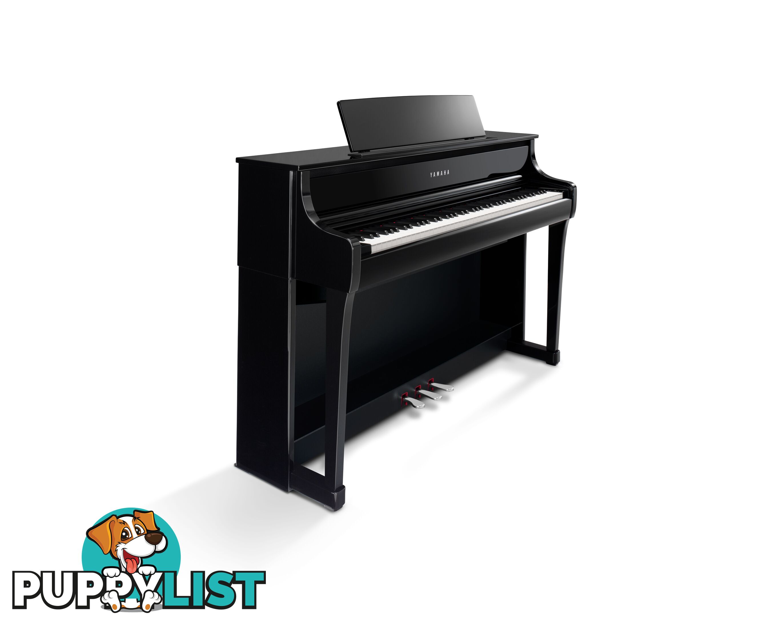 Yamaha Clavinova Digital Piano - CLP875 PE Polished Ebony with Matching Bench