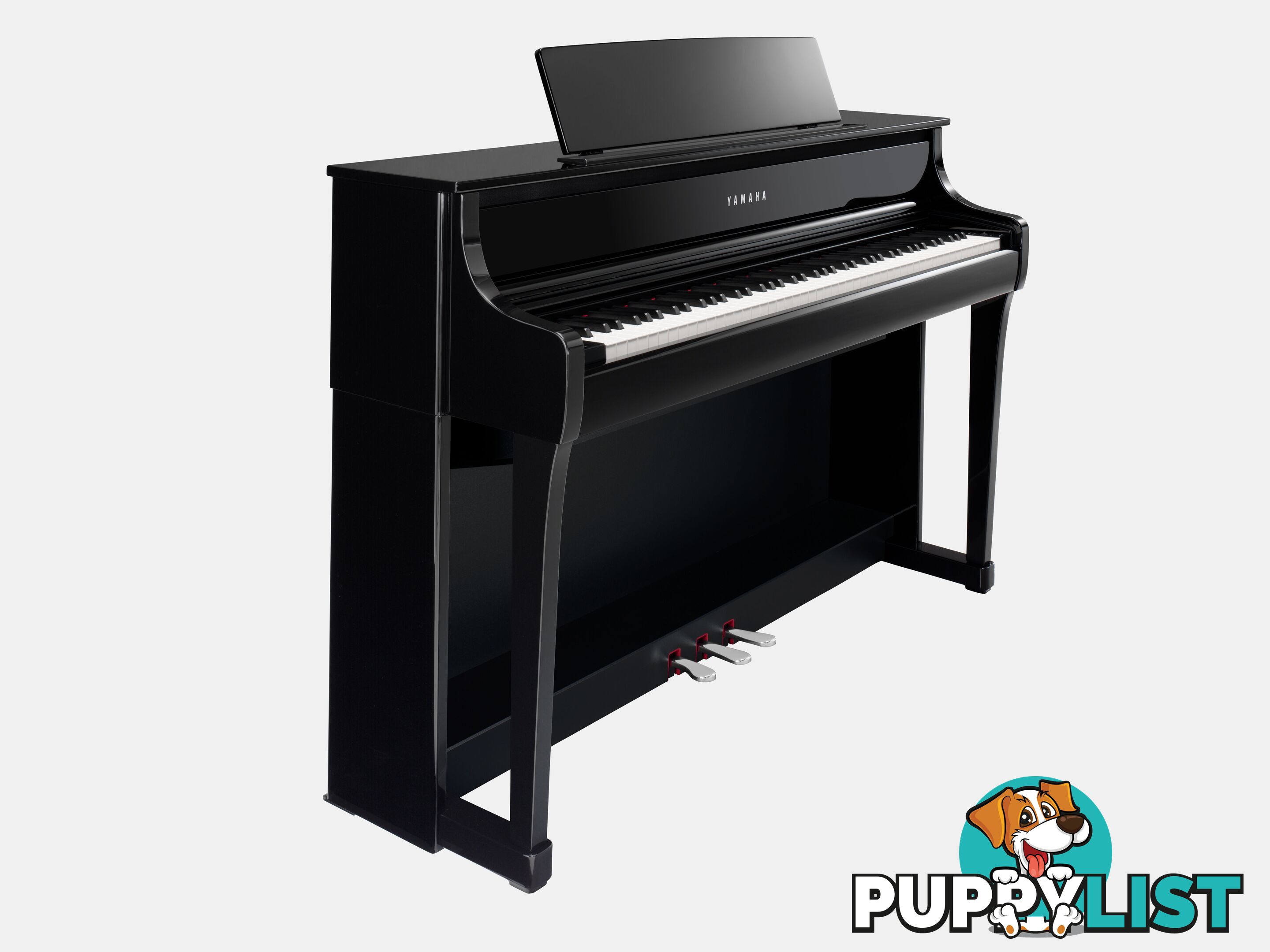 Yamaha Clavinova Digital Piano - CLP875 PE Polished Ebony with Matching Bench