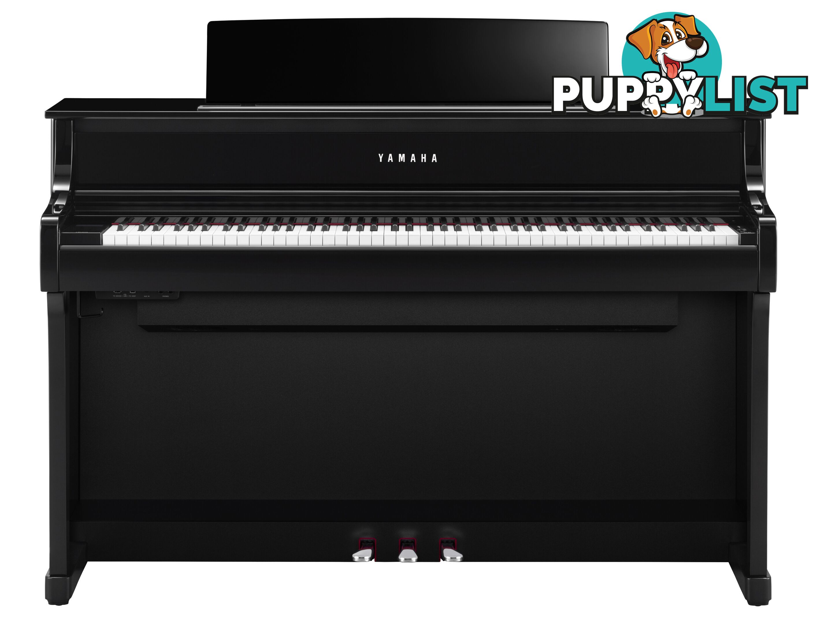 Yamaha Clavinova Digital Piano - CLP875 PE Polished Ebony with Matching Bench