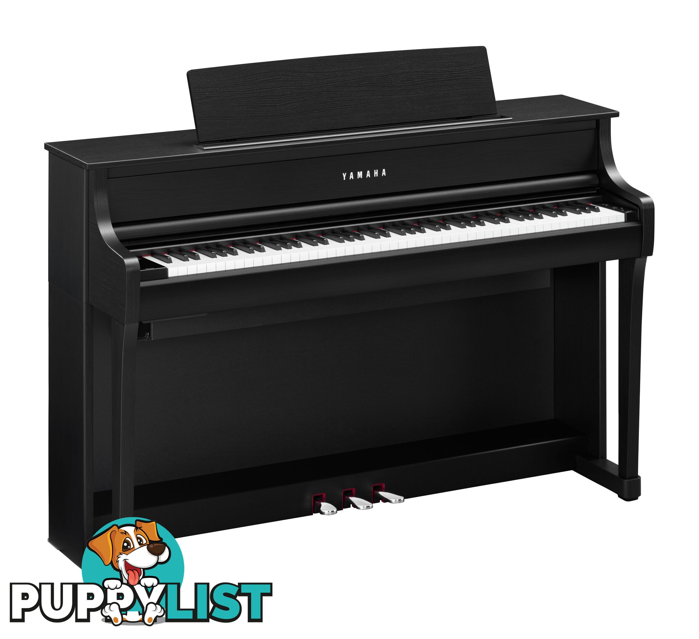 Yamaha Clavinova Digital Piano - CLP875 PE Polished Ebony with Matching Bench