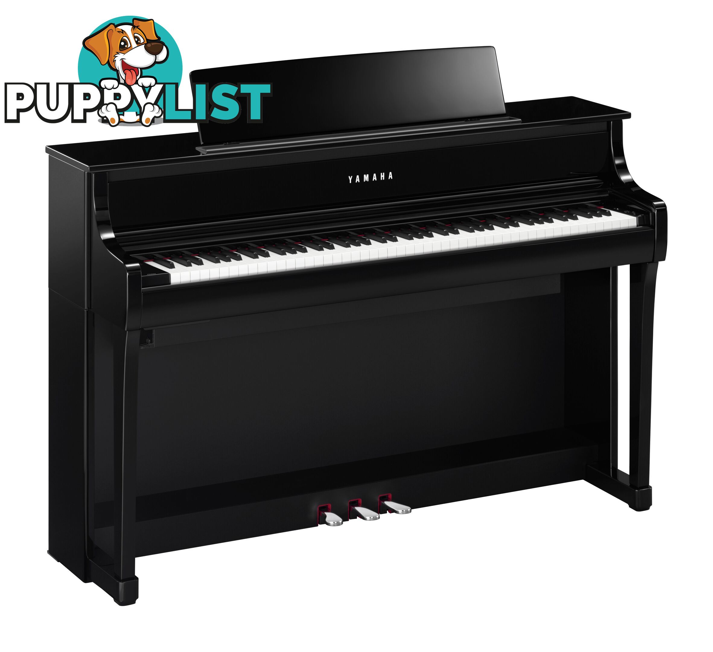 Yamaha Clavinova Digital Piano - CLP875 PE Polished Ebony with Matching Bench