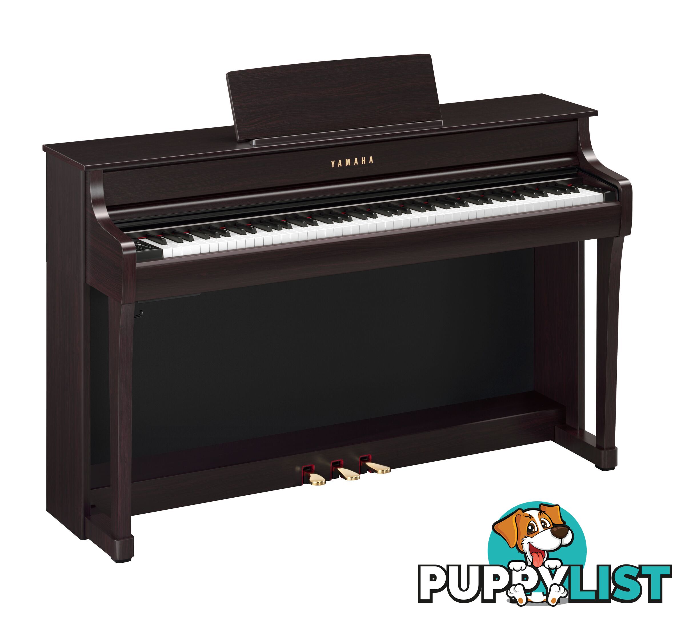 Yamaha Clavinova Digital Piano - CLP835R-Dark Rosewood with Matching Bench