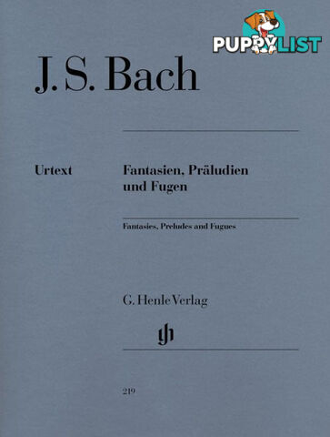 JS Bach  Fantasies, Preludes and Fugues 