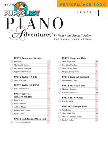 Piano Adventures Level 1 - Performance Book