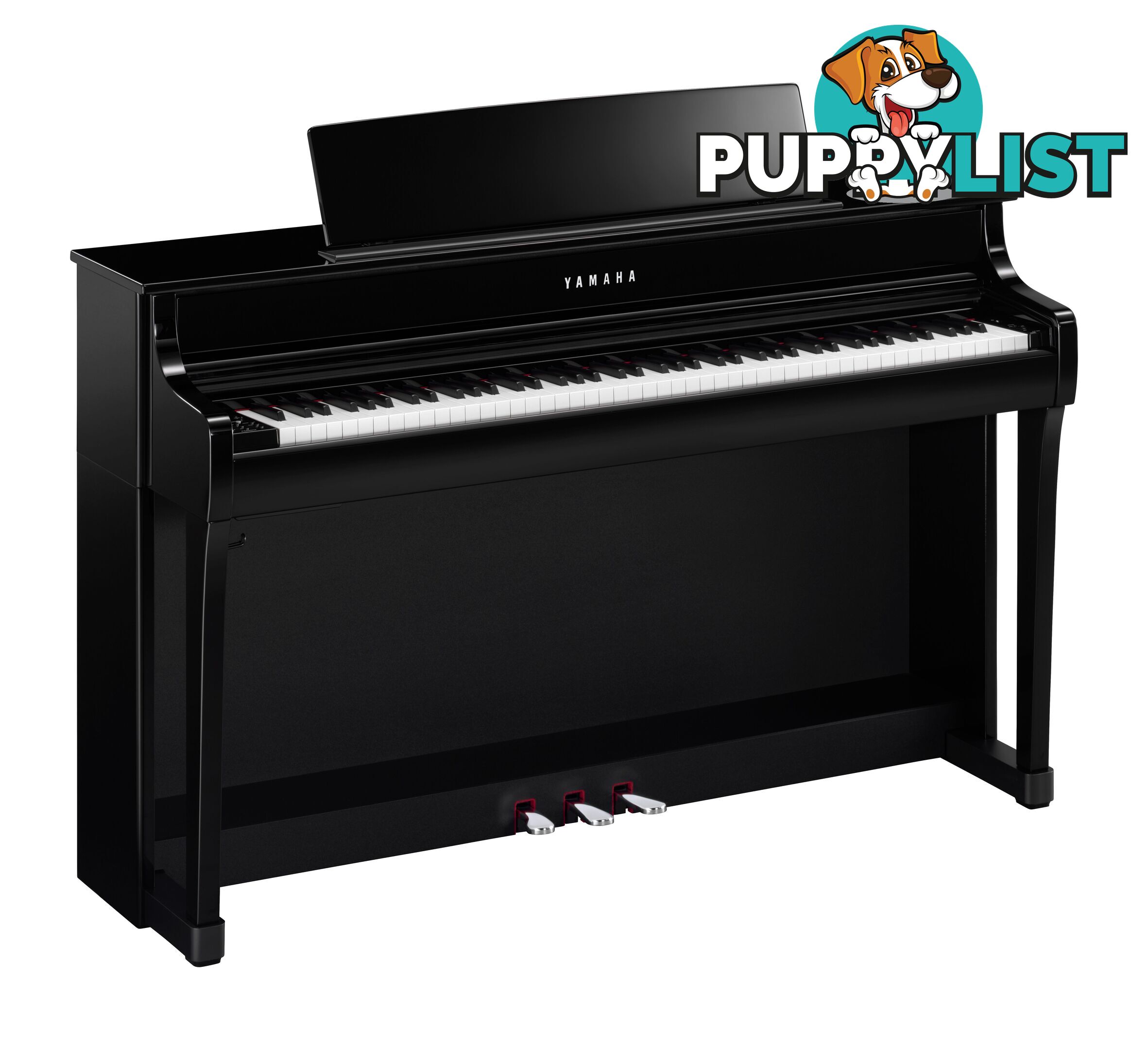 Yamaha Clavinova Digital Piano - CLP845 PE Polished Ebony with Matching Bench