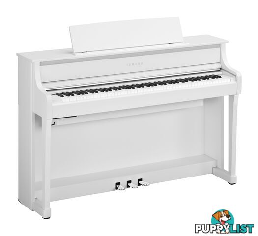 Yamaha Clavinova Digital Piano - CLP875 White Matt with Matching Bench