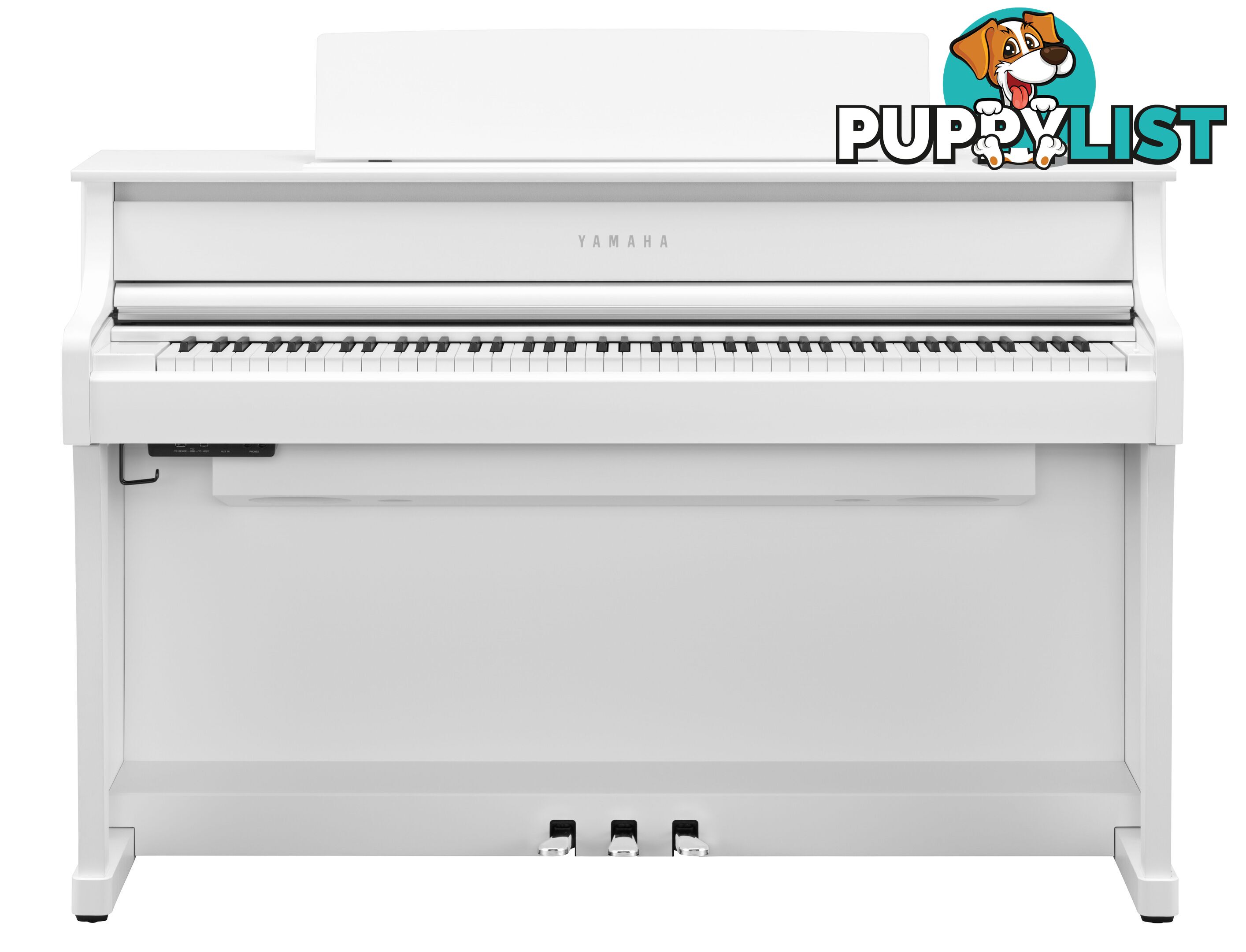 Yamaha Clavinova Digital Piano - CLP875 White Matt with Matching Bench