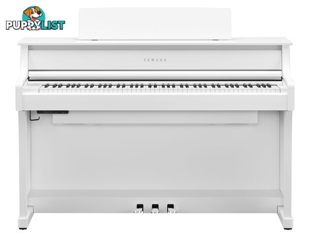 Yamaha Clavinova Digital Piano - CLP875 White Matt with Matching Bench