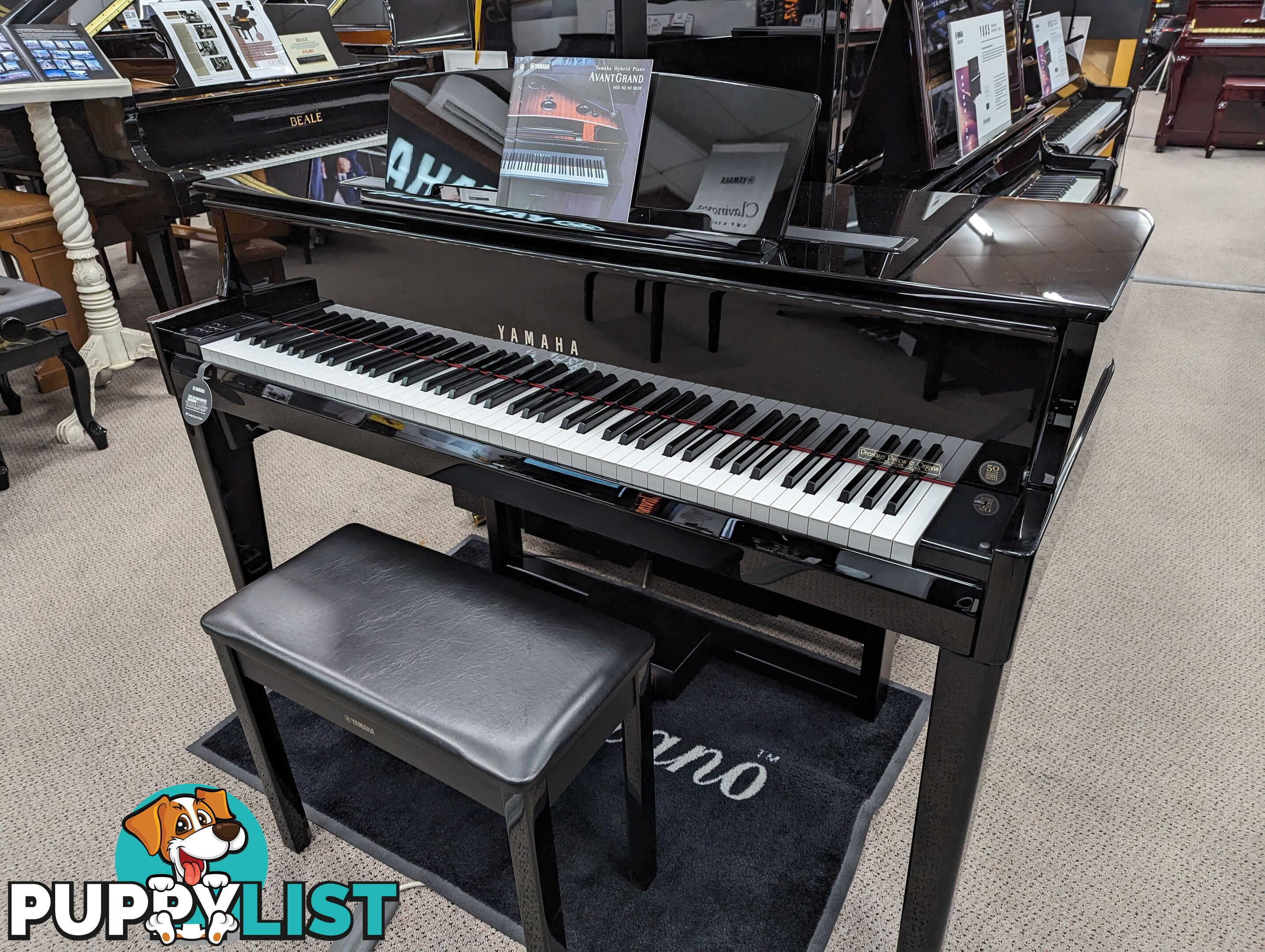 Yamaha Hybrid AvantGrand N1X BT Piano Polished Ebony