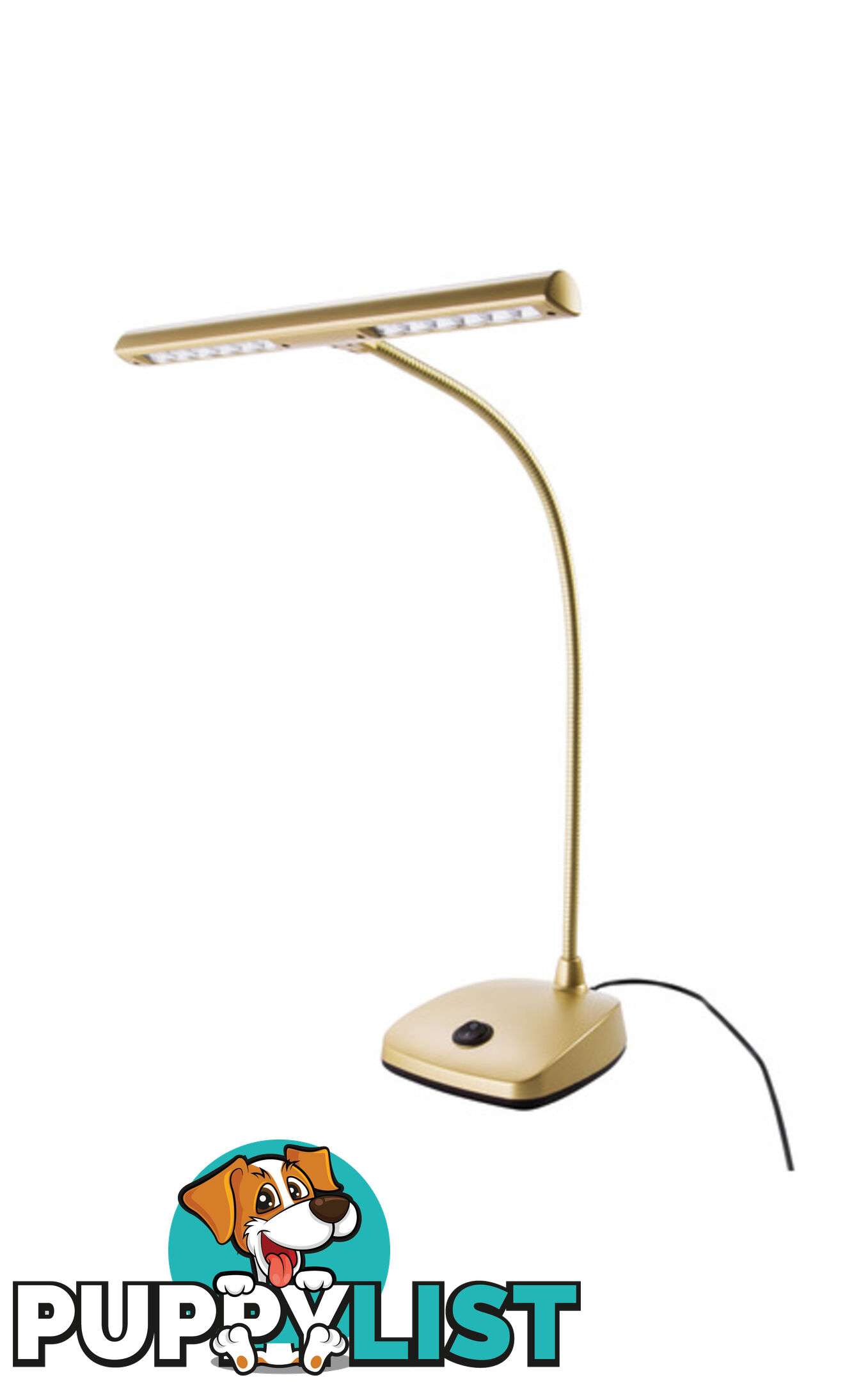 LED Piano Lamp / Light by Konig & Meyer - Gold