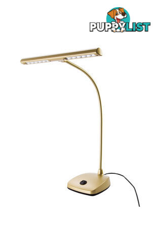 LED Piano Lamp / Light by Konig & Meyer - Gold