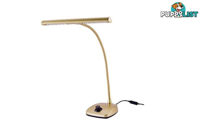 LED Piano Lamp / Light by Konig & Meyer - Gold