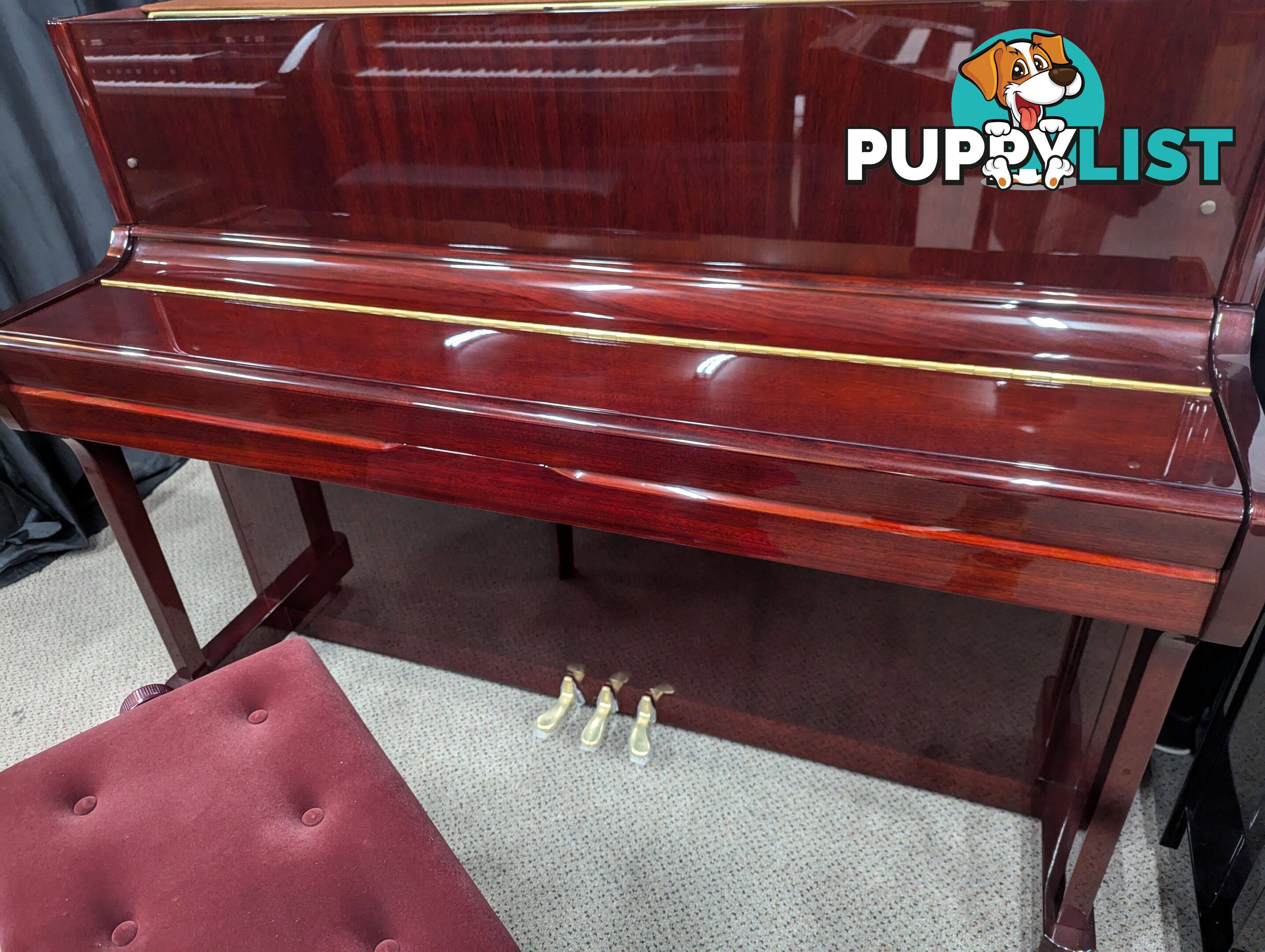 Kawai K2 114cm Upright Piano in Polished Mahogany