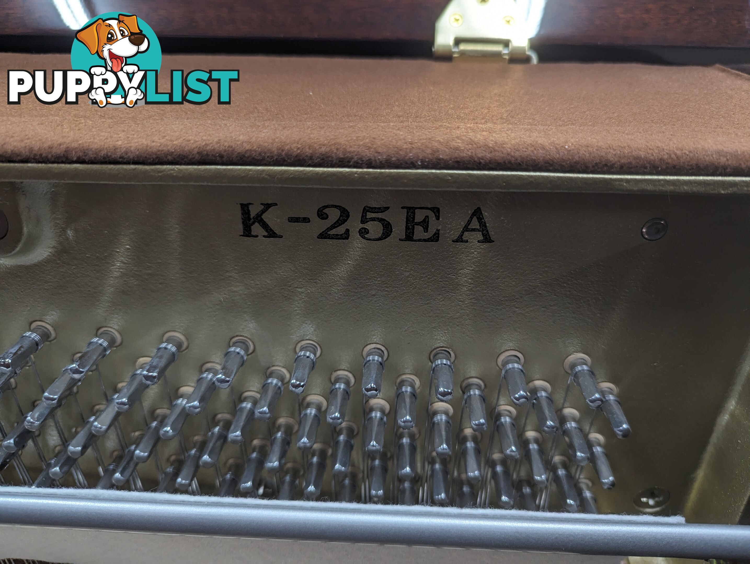 Kawai K25EA 121cm Upright Piano in Polished Mahogany - Ser No #2503394