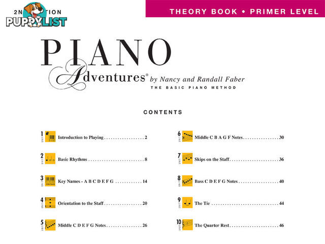 Piano Adventures Primer Level - Theory Book